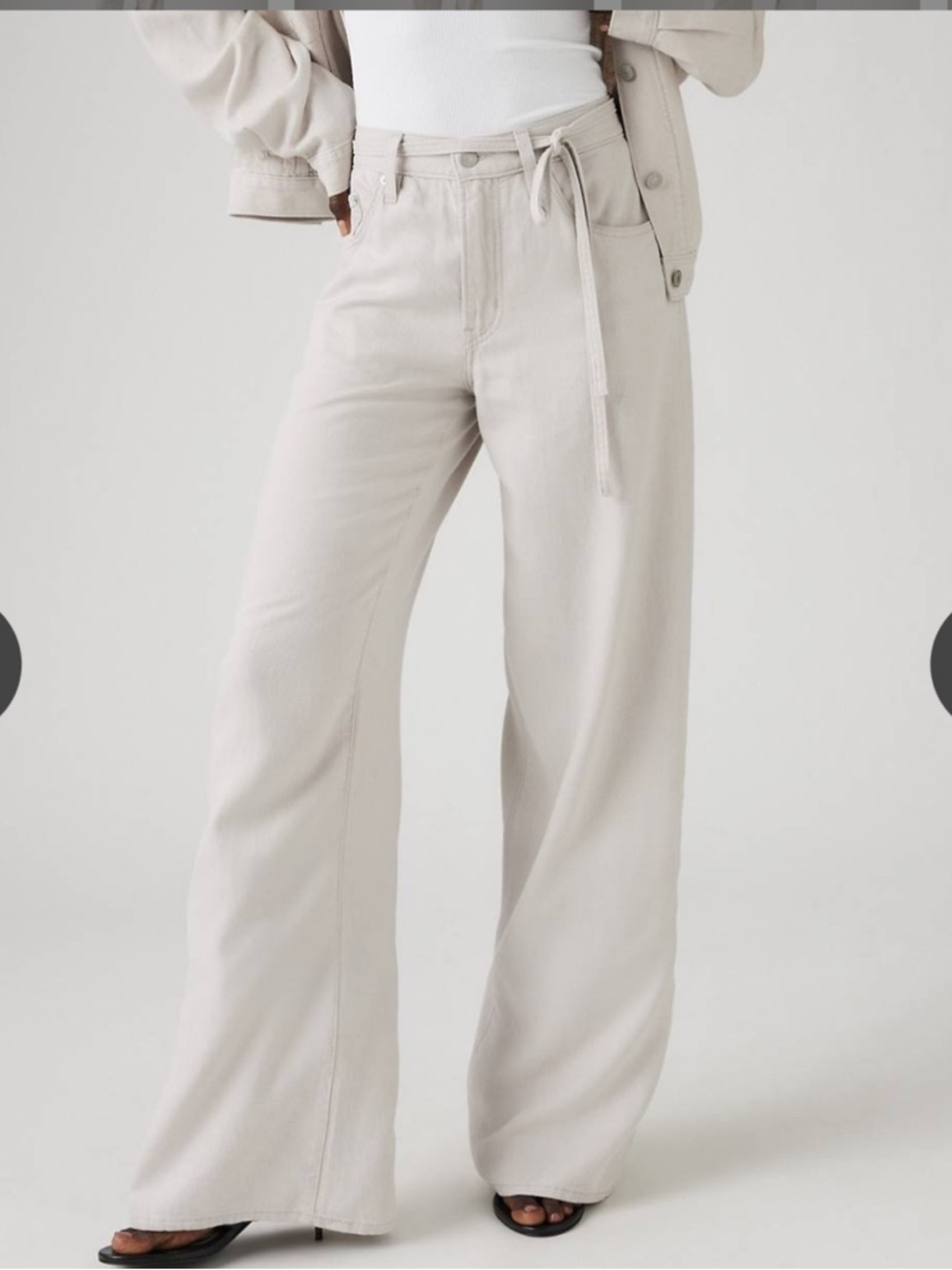 Levi's XL BAGGY STRAIGHT WOMEN'S LINEN BLEND PANTS. Size 31x31. MSRP$98